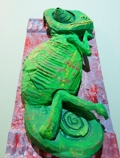 craftster Foam Chameleon Wall Hanging